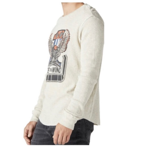 *LUCKY BRAND RIDE THE WIND THERMAL LONG SLEEVE TOP* - Picture 2 of 8